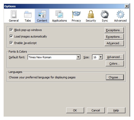 Configuring the display language for the Web Adaptor in Firefox Configuring the display language for the Web Adaptor in Firefox